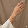 Turquoise Charm Bracelet β Gold Tone Anti Tarnish Bracelet