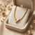 Golden V-Shape Statement Necklace – Anti Tarnish Gold