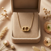 Aurelia Link Statement Necklace – Anti Tarnish Gold