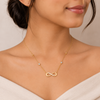 Infinity Sparkle Pendant Necklace – Anti Tarnish Gold