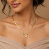Golden V-Shape Statement Necklace – Anti Tarnish Gold