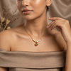 Golden Orb Charm Necklace – Anti Tarnish Gold