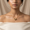 Love Knot Heart Pendant Necklace β Gold Tone Anti Tarnish Necklace