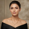 Amora Heart Charm Necklace & Earrings Set – Anti Tarnish Gold