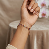 Tulip Royale Multi-Stone Bracelet – Anti Tarnish Gold Floral Bracelet