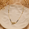 Vanya Leaf Grace Mangalsutra Necklace – Anti Tarnish Gold