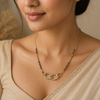 Zariya Infinity Link Mangalsutra Necklace – Anti Tarnish Gold