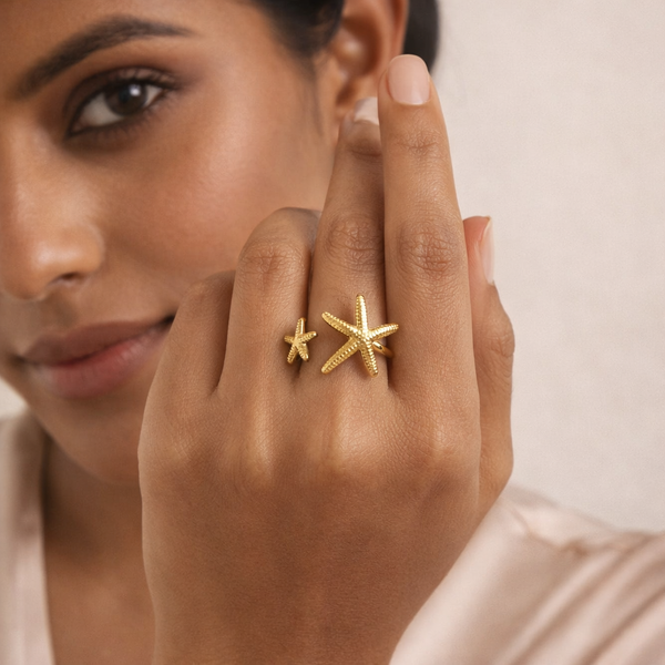 Stella Ring β Gold Tone Anti Tarnish Adjustable Ring