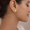 Gold Flower Stud Earrings for Women β Anti-Tarnish Gold