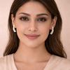 Diya Crystal Ear Crawler Earrings – Anti-Tarnish Gold