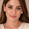 Pixie Crystal Butterfly Stud Earrings – Anti-Tarnish Gold