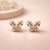 Lumi Crystal Butterfly Stud Earrings – Anti-Tarnish Gold
