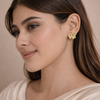 Ginko Leaf Stud Earrings – Anti-Tarnish Gold