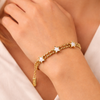 Nova Star Curb Chain Bracelet – Anti-Tarnish Gold
