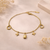 Locket Floral Charm Bracelet – Anti-Tarnish Gold