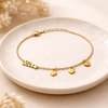 Love Script Heart Bracelet – Anti-Tarnish Gold
