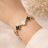 Clover Bangle Bracelet – Anti-Tarnish Gold