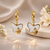 Butterfly Charm Hoop Earrings for Women β Anti-Tarnish Gold