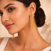 Starfall Chain Drop Earrings for Women β Anti-Tarnish Gold