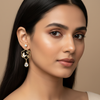 Butterfly Bloom Crystal Drop Earrings for Women β Anti-Tarnish Gold