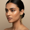 Golden Heart Drop Chain Earrings for Women β Anti-Tarnish Gold