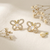Butterfly Heart Pearl Stud Earrings β Anti-Tarnish Gold