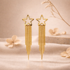 Starfall Chain Drop Earrings for Women β Anti-Tarnish Gold