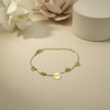 Fino Disc Chain Bracelet – Anti-Tarnish Gold