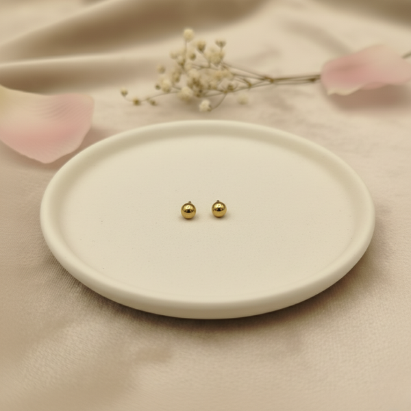 Minimal Gold Stud Earrings Set – Anti Tarnish Gold Combo (Set of 3)