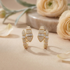 Luxe Crystal Hoop Earrings – Anti-Tarnish Gold