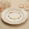 Fino Disc Chain Bracelet – Anti-Tarnish Gold