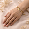 Locket Floral Charm Bracelet – Anti-Tarnish Gold