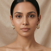 Luxe Crystal Hoop Earrings – Anti-Tarnish Gold