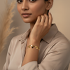 Cara Heart Charm Bracelet – Anti-Tarnish Gold