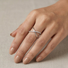 Aeris Cross Band Ring – Anti Tarnish Silver Adjustable