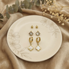 Clover Trio Earring Set – Anti-Tarnish Gold