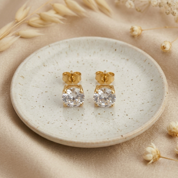 Bloom Trio Earring Set – Anti-Tarnish Gold
