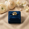 Duo Dome Ring β Gold Tone Anti Tarnish Adjustable Ring