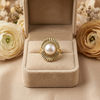 Aurelia Pearl Ring β Gold Tone Anti Tarnish Adjustable Ring