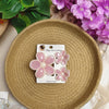 Premium Glossy Flower Hair Claw Set (3 Pieces) | Cute Floral Clutcher Combo