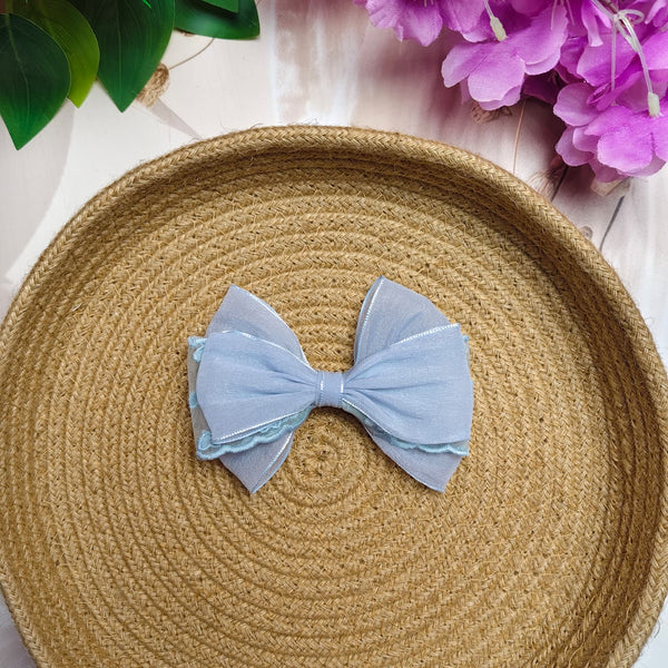 Premium Soft Fabric Bow Hair Pin (One Piece) | Elegant Bow Clip