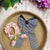 Houndstooth Bow Hair Clip & Scrunchie Combo – Pack of 2