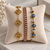 Pink Crystal, Evil Eye & Clover Bracelet Stack – 3 Piece Anti Tarnish Set