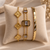 Clover, Crystal & Twist Link Bracelet Stack – 3 Piece Anti Tarnish Set