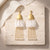 Pearl Fringe Drop Earrings – Anti Tarnish Gold Statement