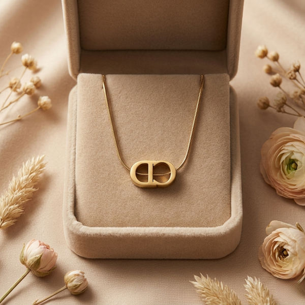 Aurelia Link Statement Necklace – Anti Tarnish Gold