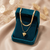 Puffy Heart Layered Necklace Set – Anti Tarnish Gold