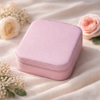 Blush Pink Mini Jewellery Organiser – Travel Storage Box 4x4 Inch