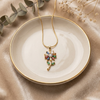 Aurora Rainbow Blossom Necklace – Anti Tarnish Gold