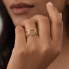 Orbit Ring – Gold Tone Anti Tarnish Adjustable Ring